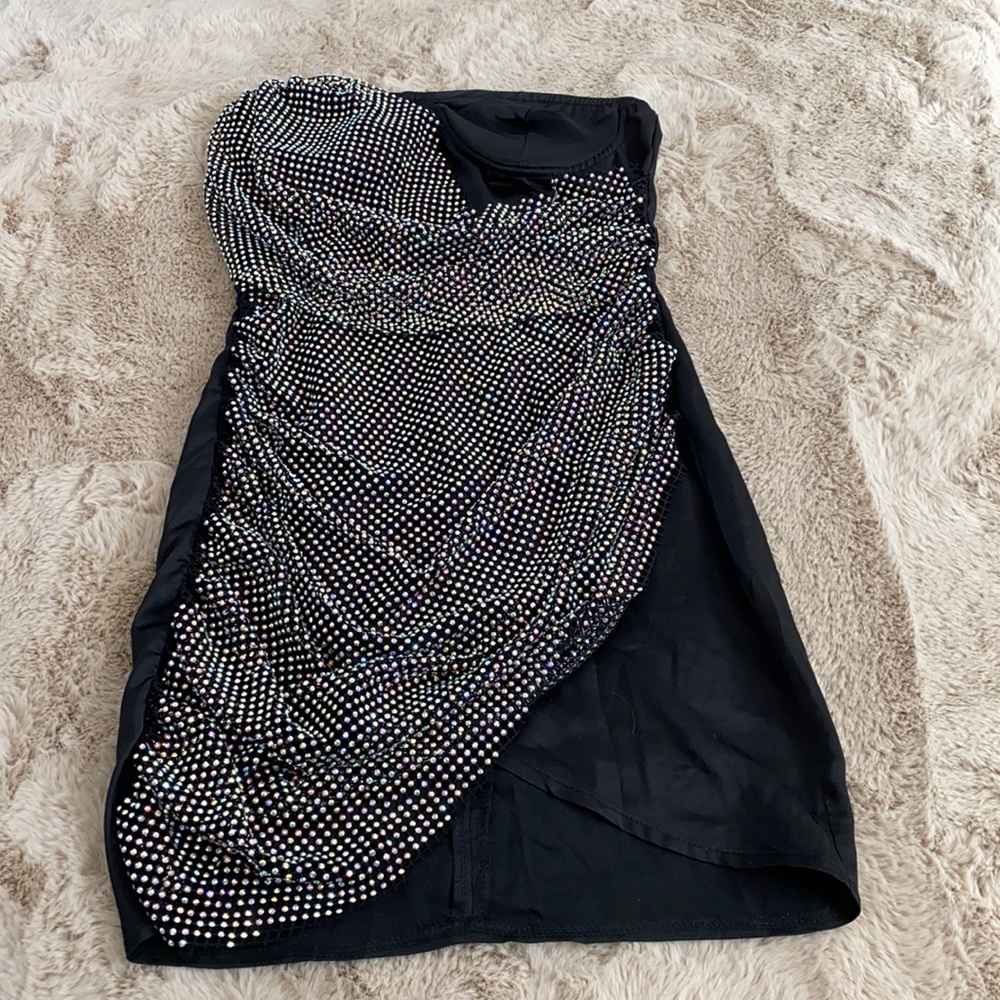 Black mini dress